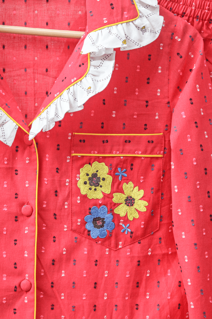 Cherry Blossom Night Suit Set