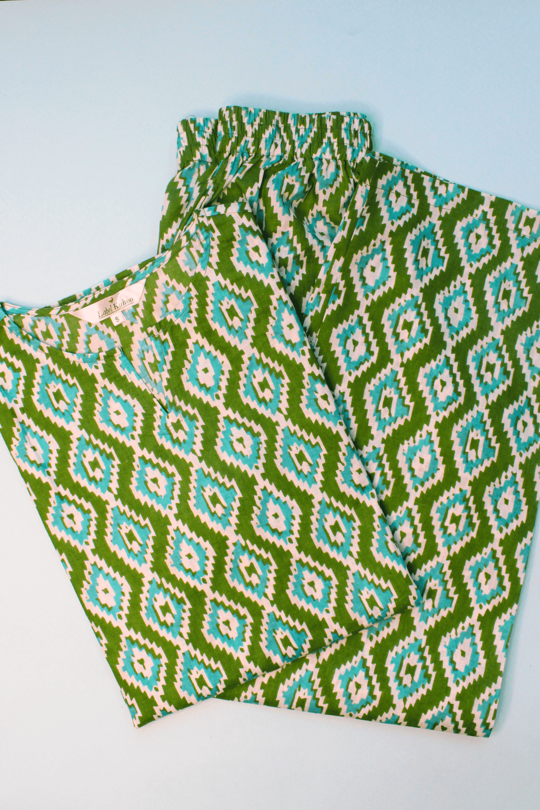 Green Zig Zag Co-ord Set