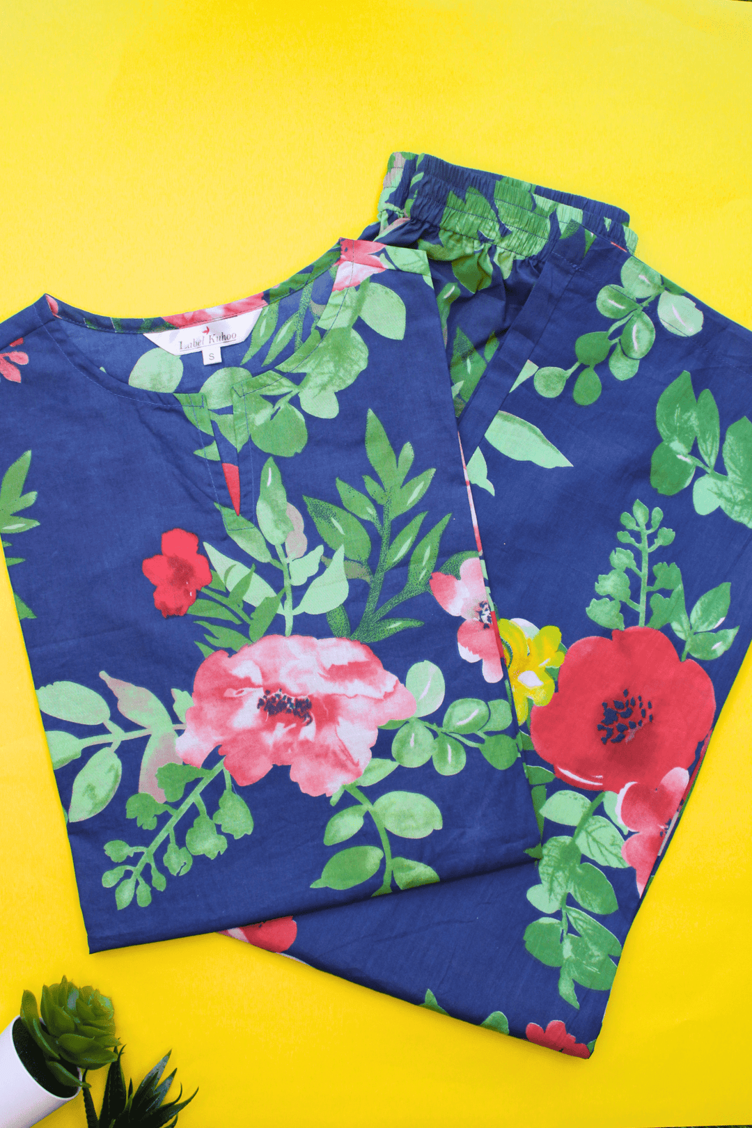 Blue Floral Co-ord Set