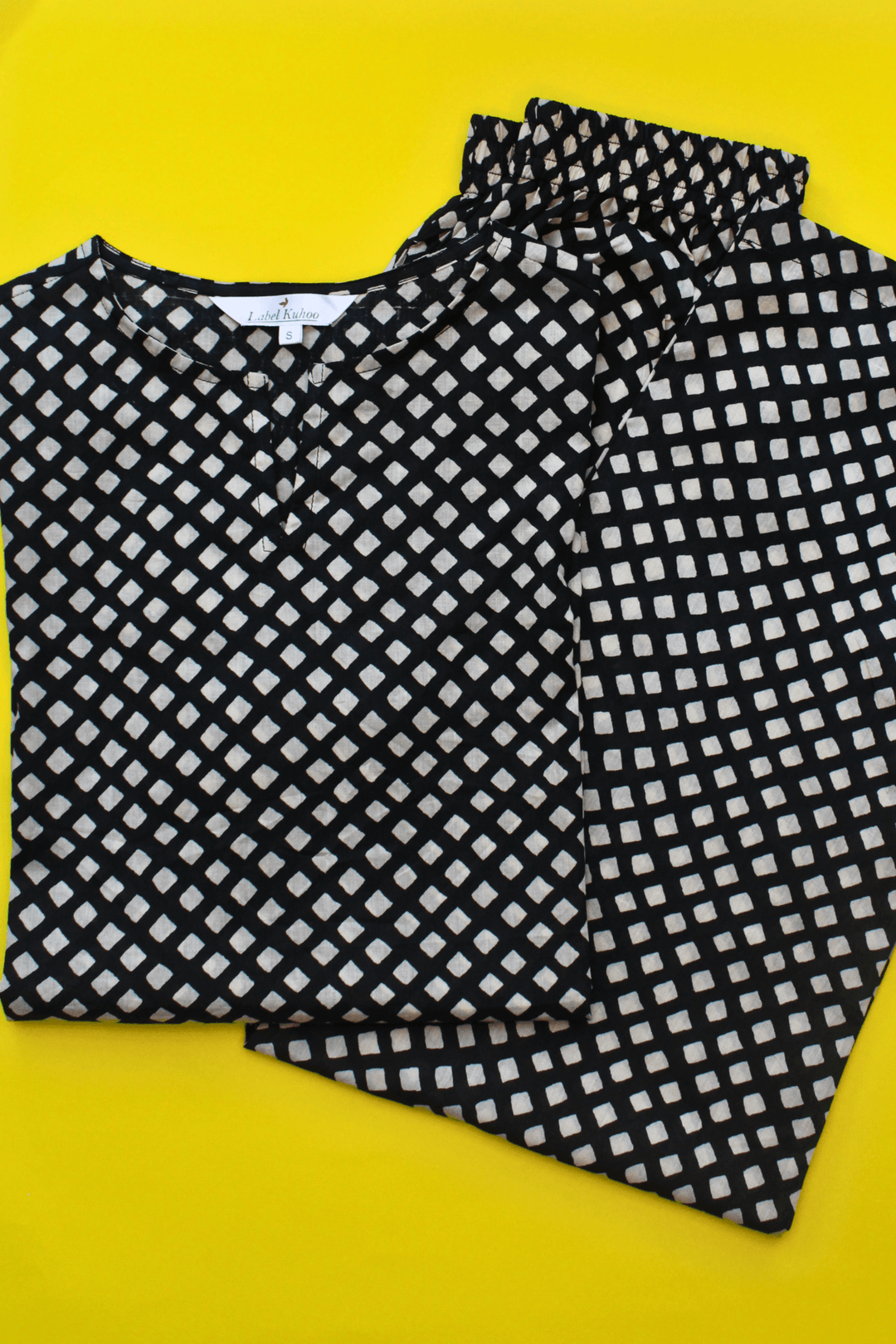 Black Polka Co-ord Set