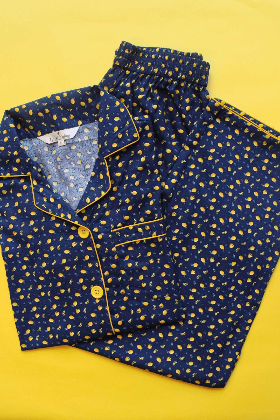 Lemon Night Suit Set