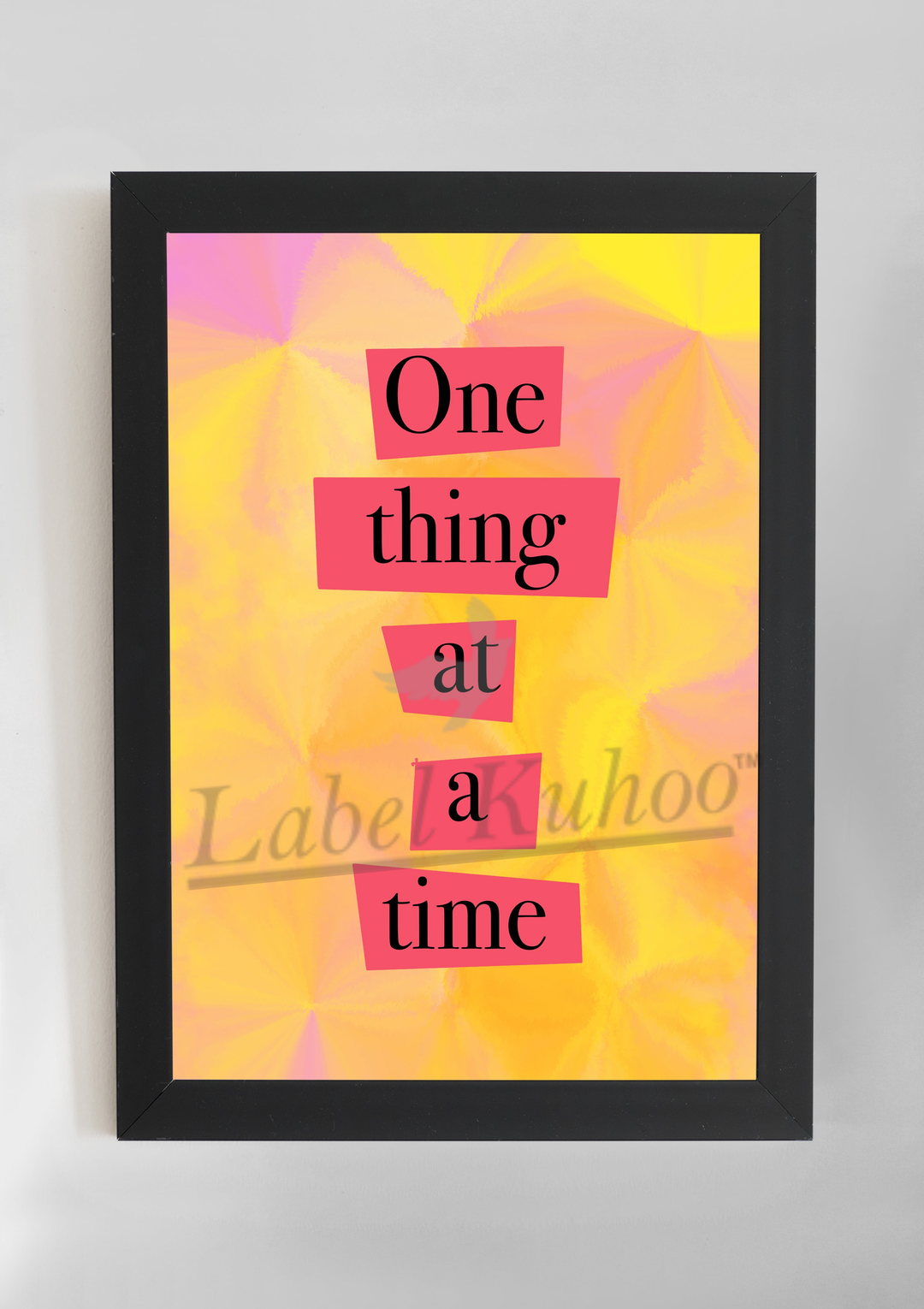 One Thing Wall Art
