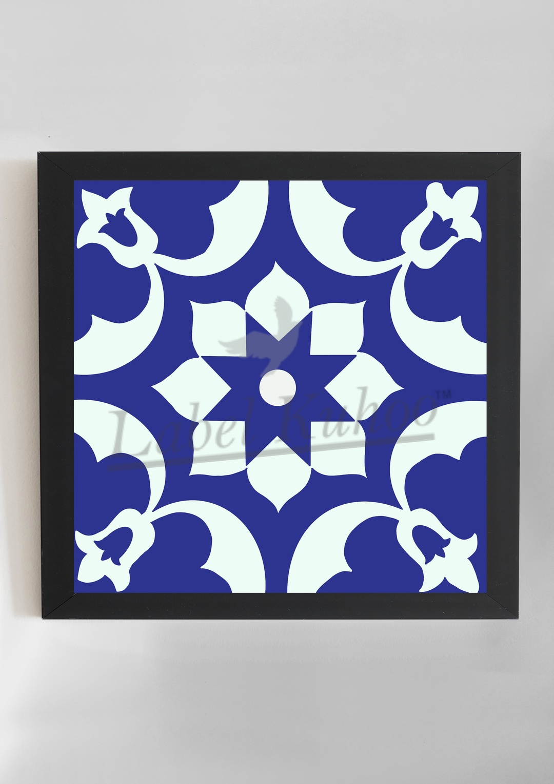 Moroccan Tile Wall Art- Blue