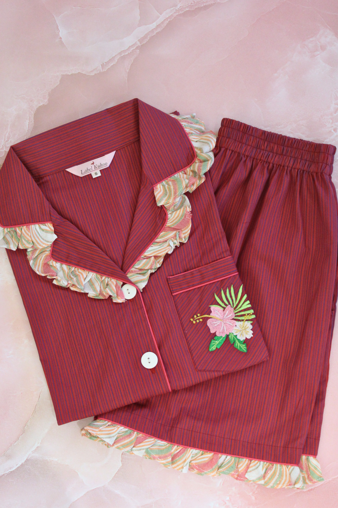 Tropical Sunset Shorts Set