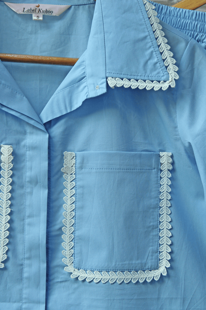Sky Blush Night Suit Set