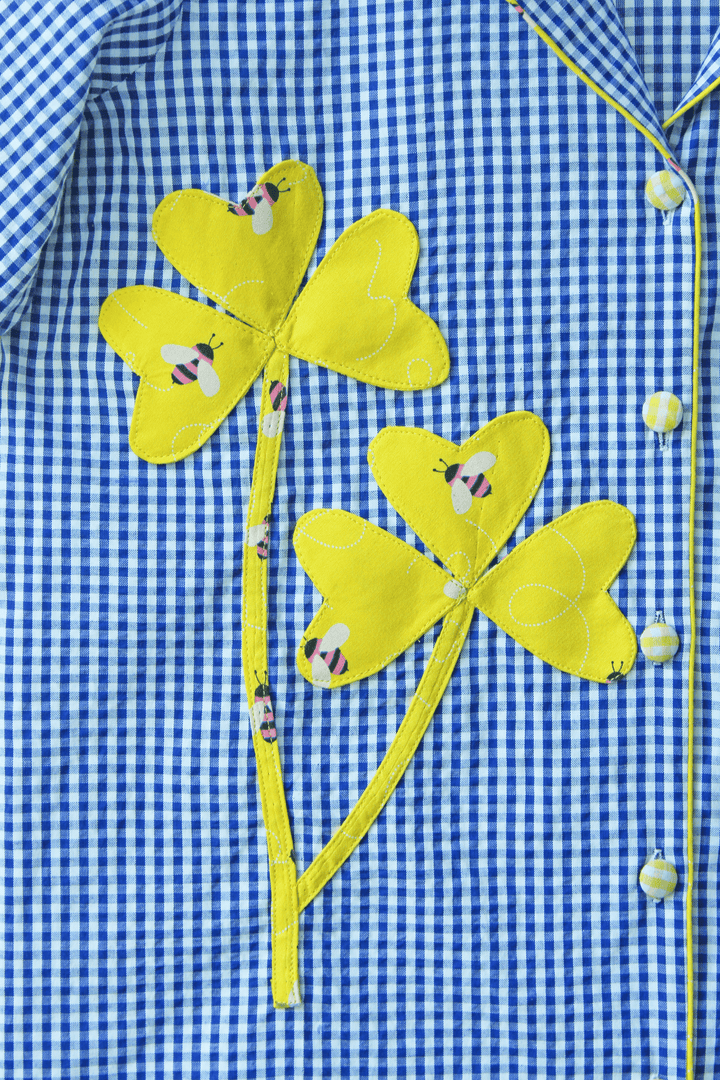 Gingham Garden Night Suit Set