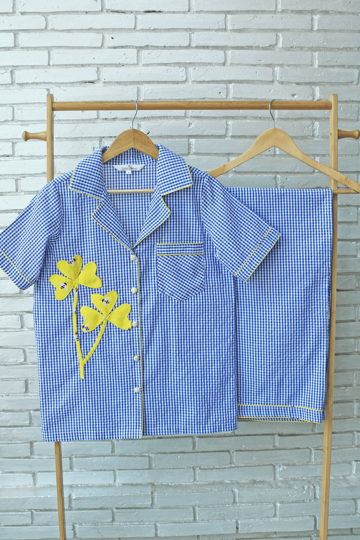 Gingham Garden Night Suit Set