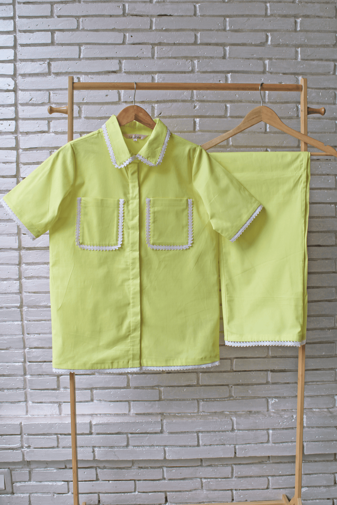 Butter Yellow  Night Suit Set