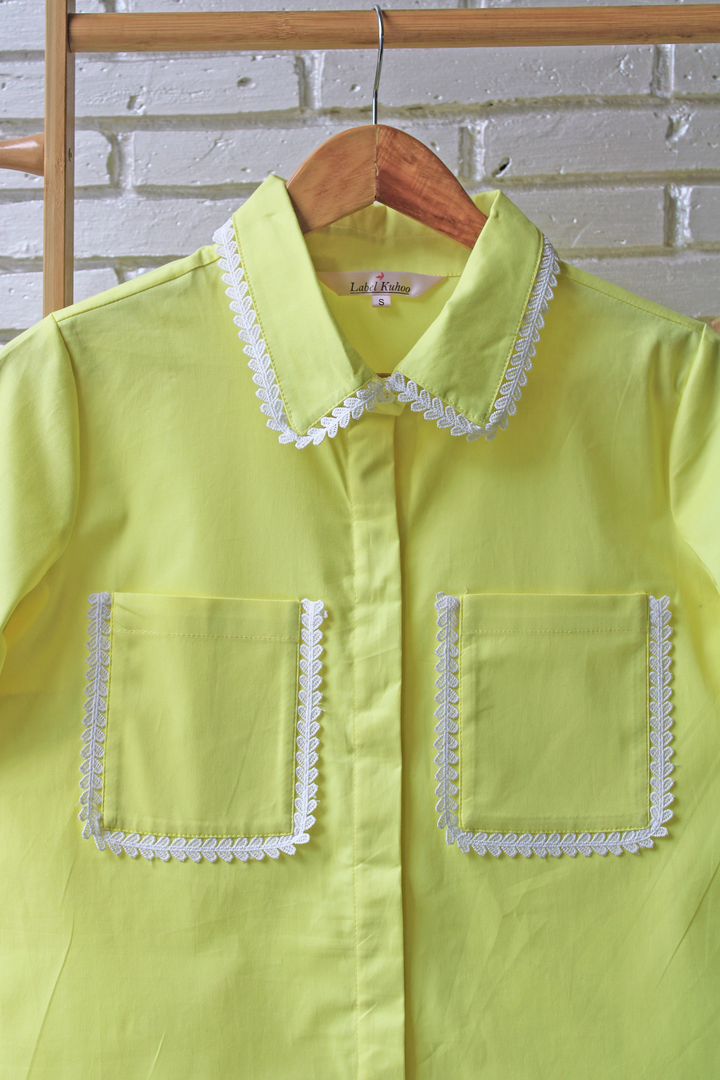 Butter Yellow  Night Suit Set