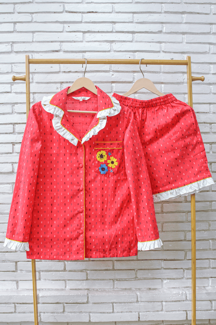 Cherry Blossom Shorts Set