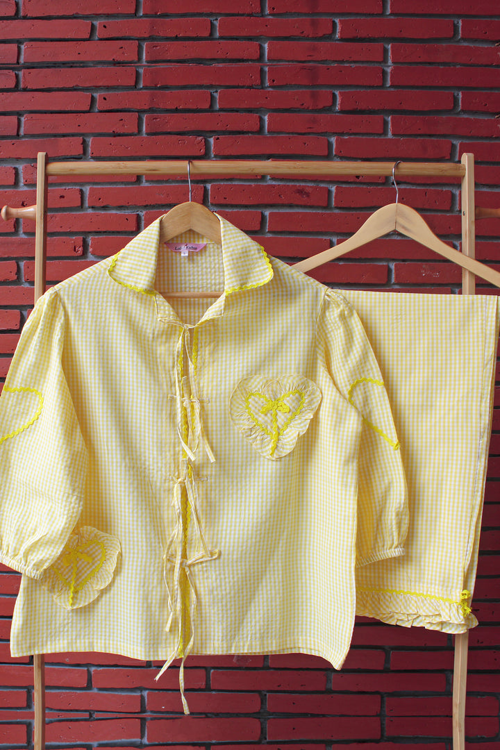 Lemon Sorbet Night Suit Set