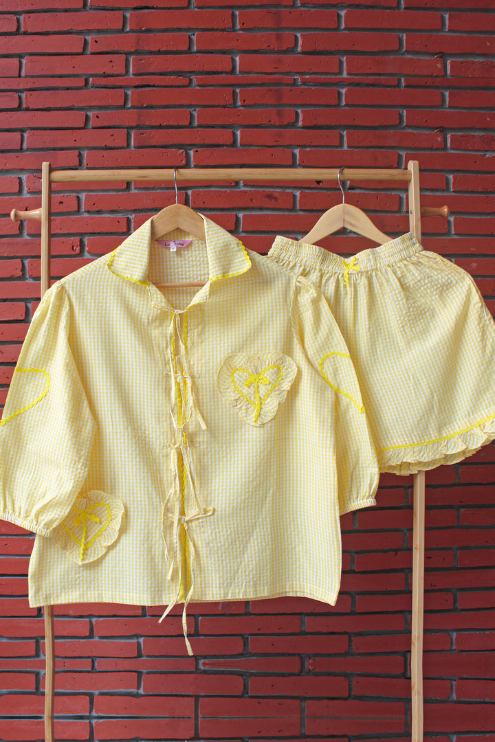 Lemon Sorbet Shorts Set