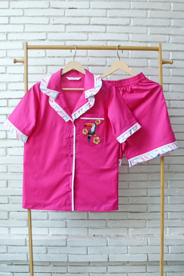 Toucan Bloom Shorts Set