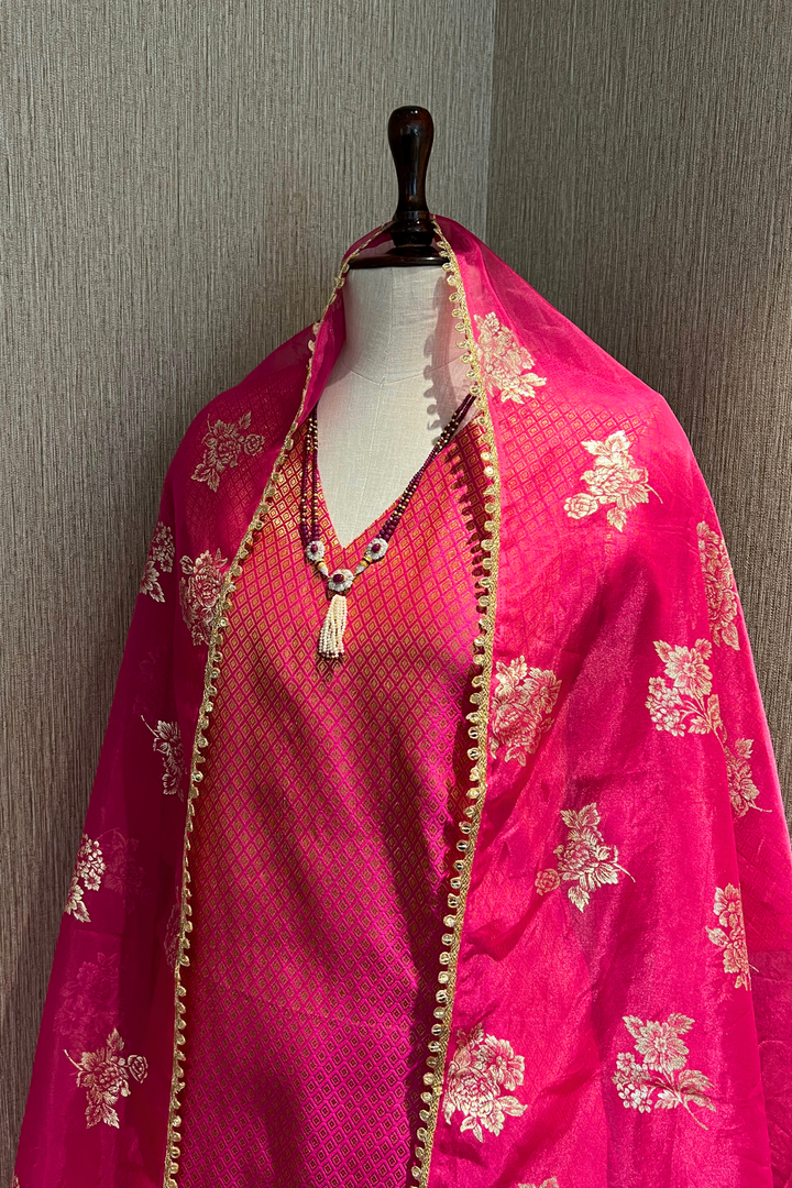 Pink Banarasi Sharara