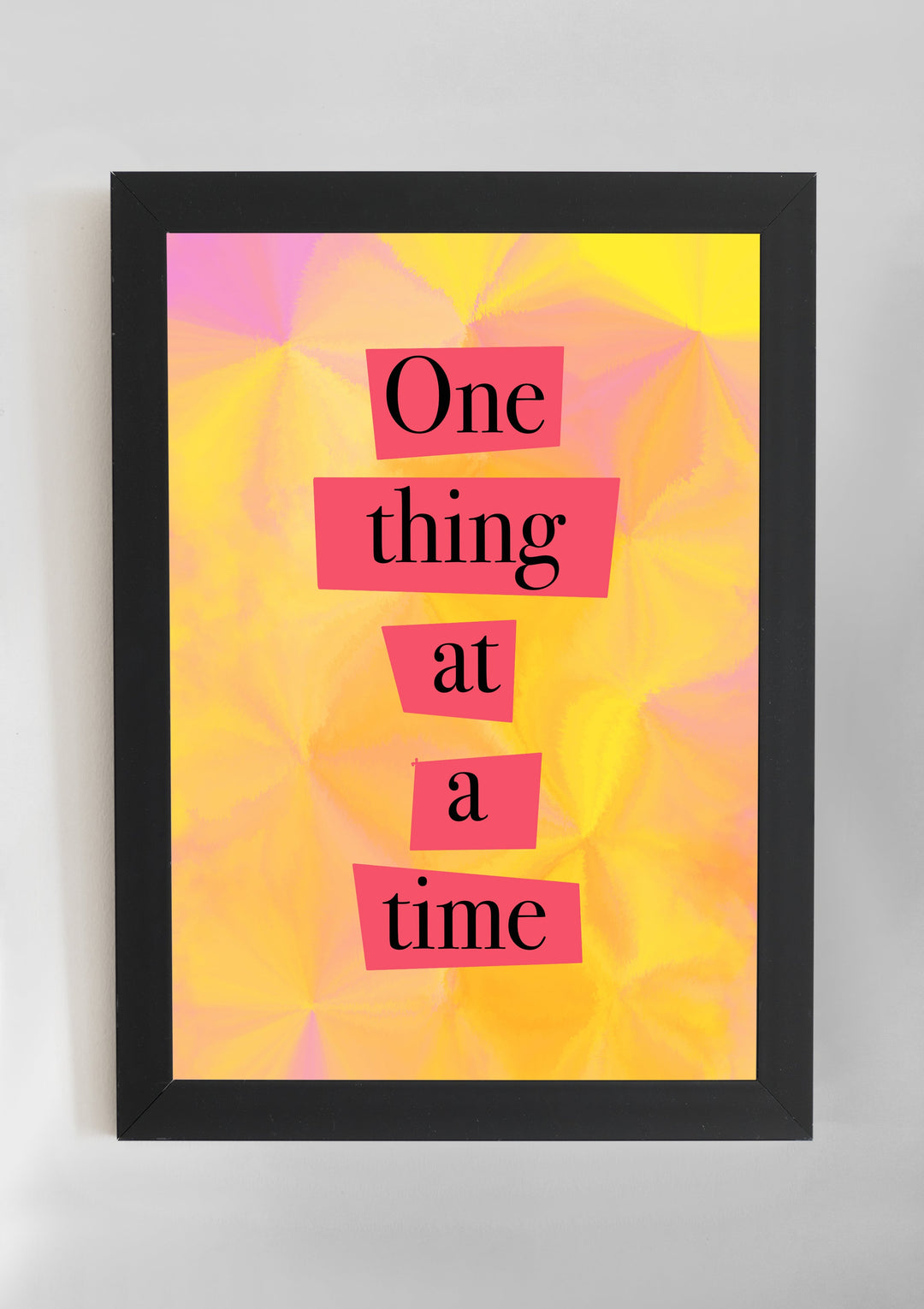 One Thing Wall Art