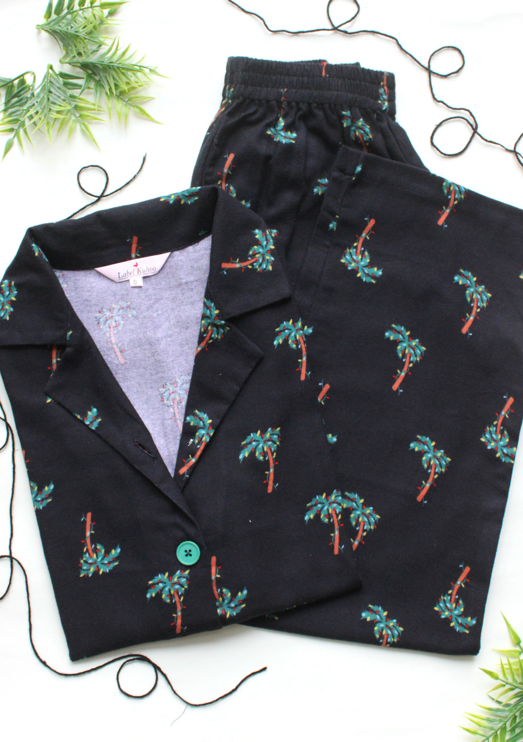 Palm Trees Night Suit Set