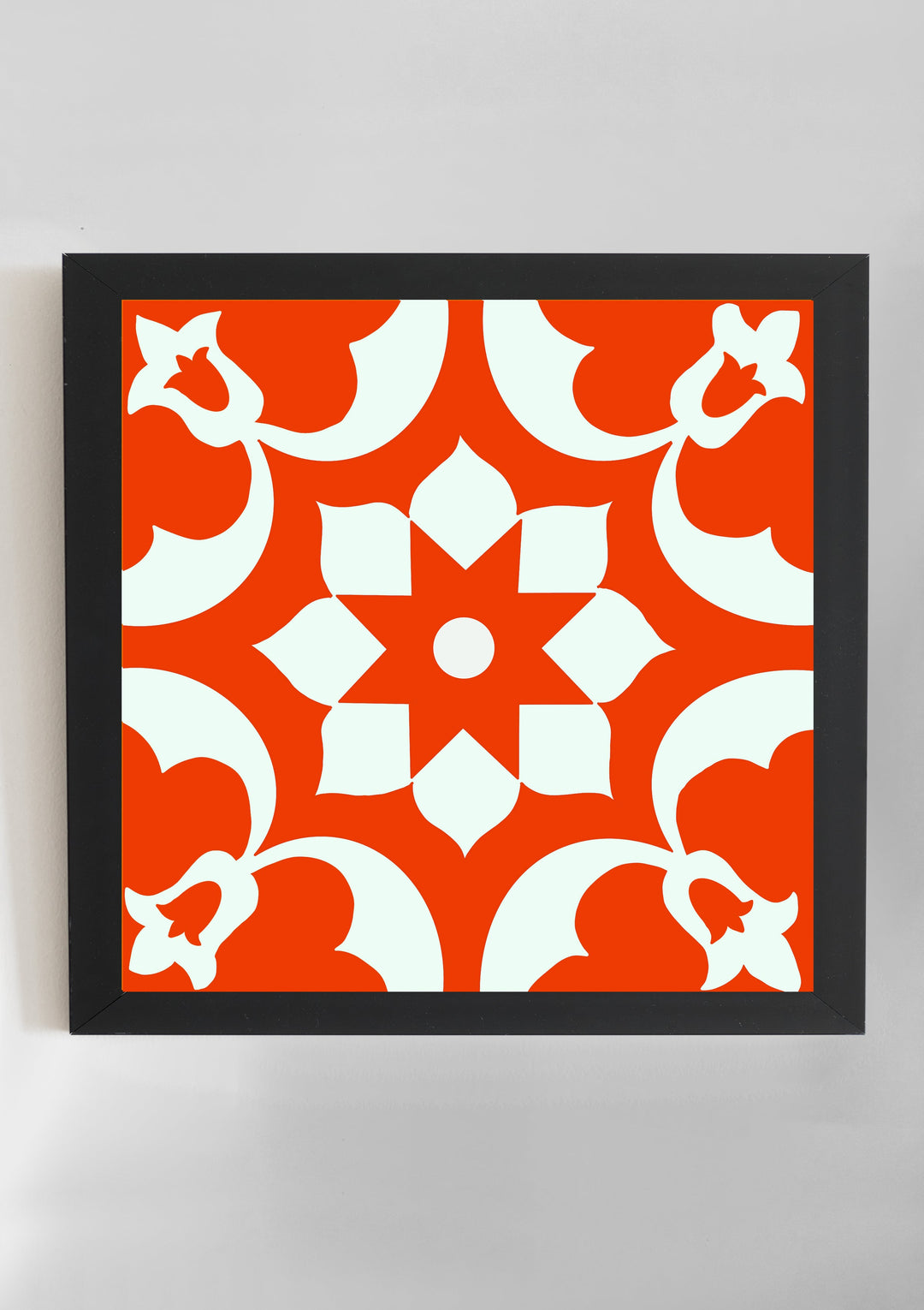 Moroccan Tile Wall Art- Red