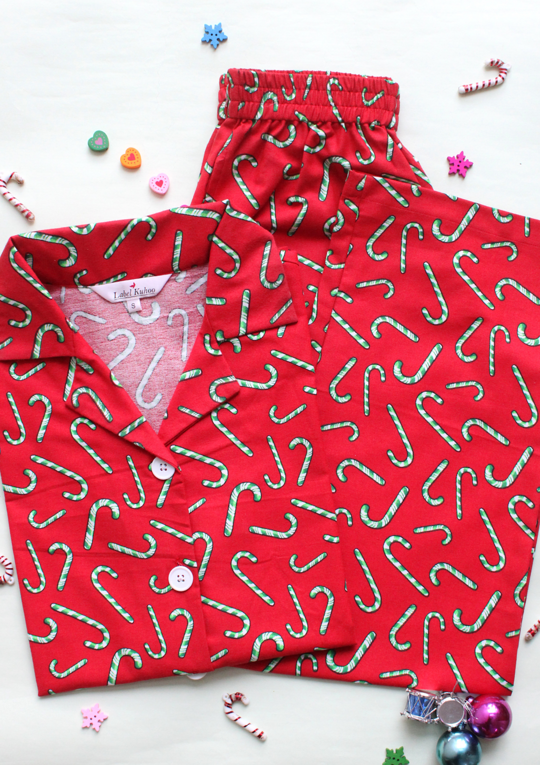 Candycane Night Suit Set