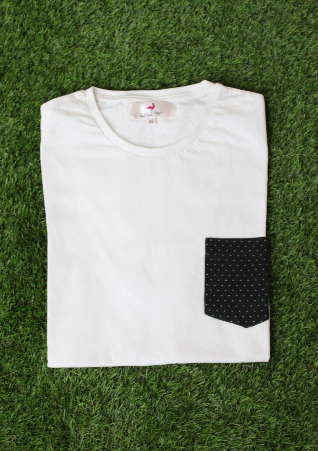 White T-Shirt With Pocket