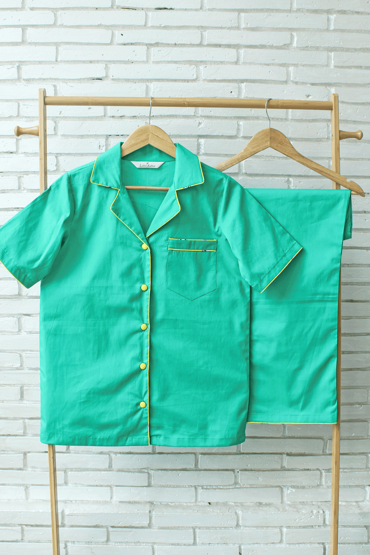 Green Love – 5 Pcs Nightwear Set