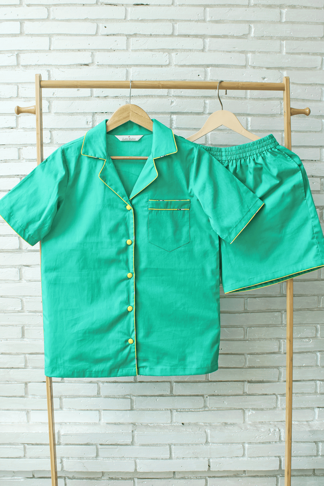 Green Love – 5 Pcs Nightwear Set