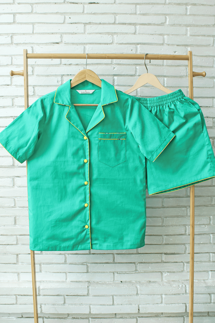 Green Love – 5 Pcs Nightwear Set
