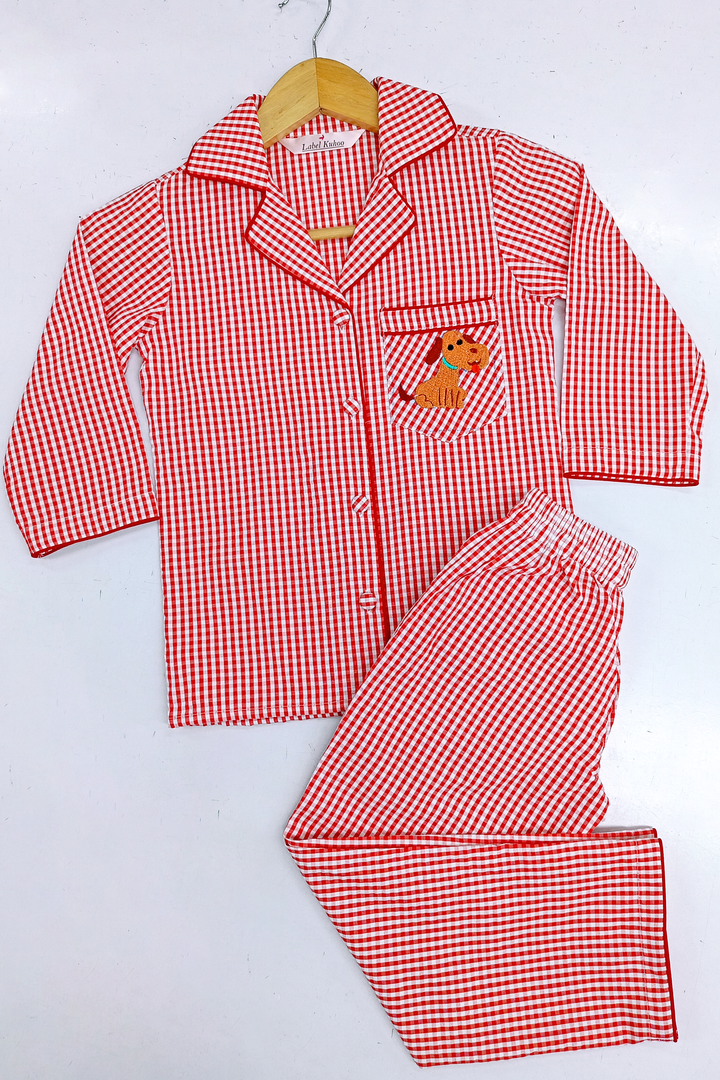 Woofy Paws Night Suit Set (Kids)