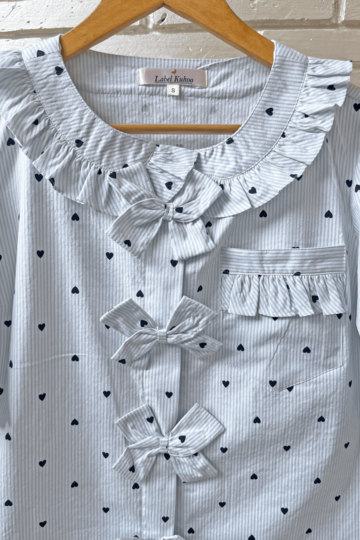 Bows Of Love Night Suit Set