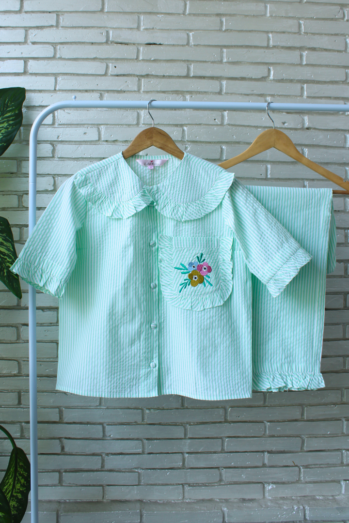 Mint Magnolia Night Suit Set