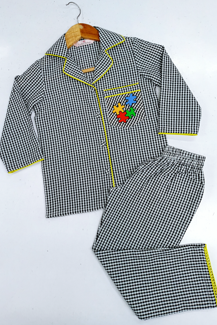 Puzzle Night Suit Set (Kids)