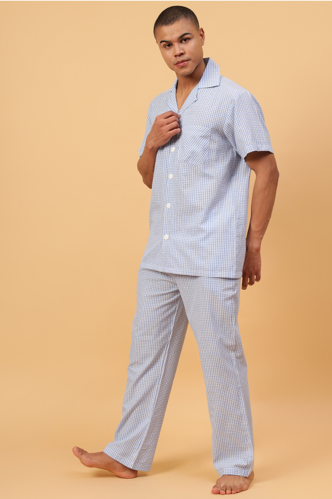 Blue Raspberry Men Night Suit Set