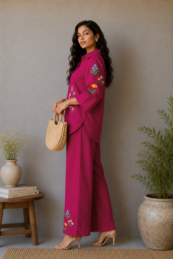 Fuchsia Flora Co-ord Set