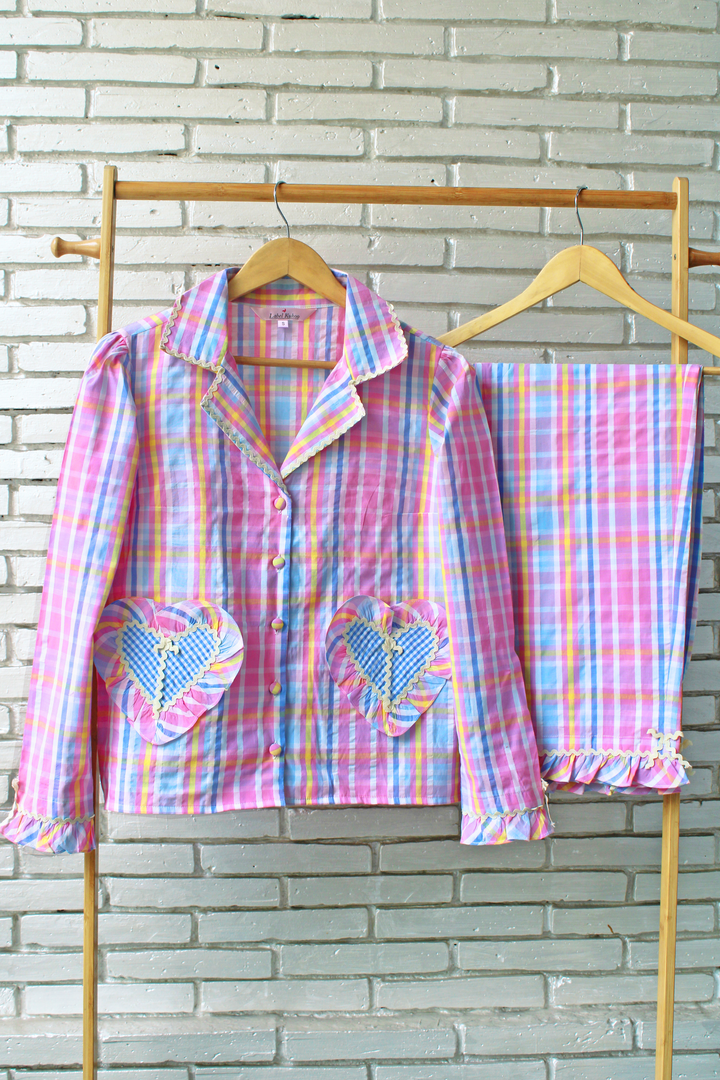 Bubble Pop Hearts Kids Night Suit Set (Girl)