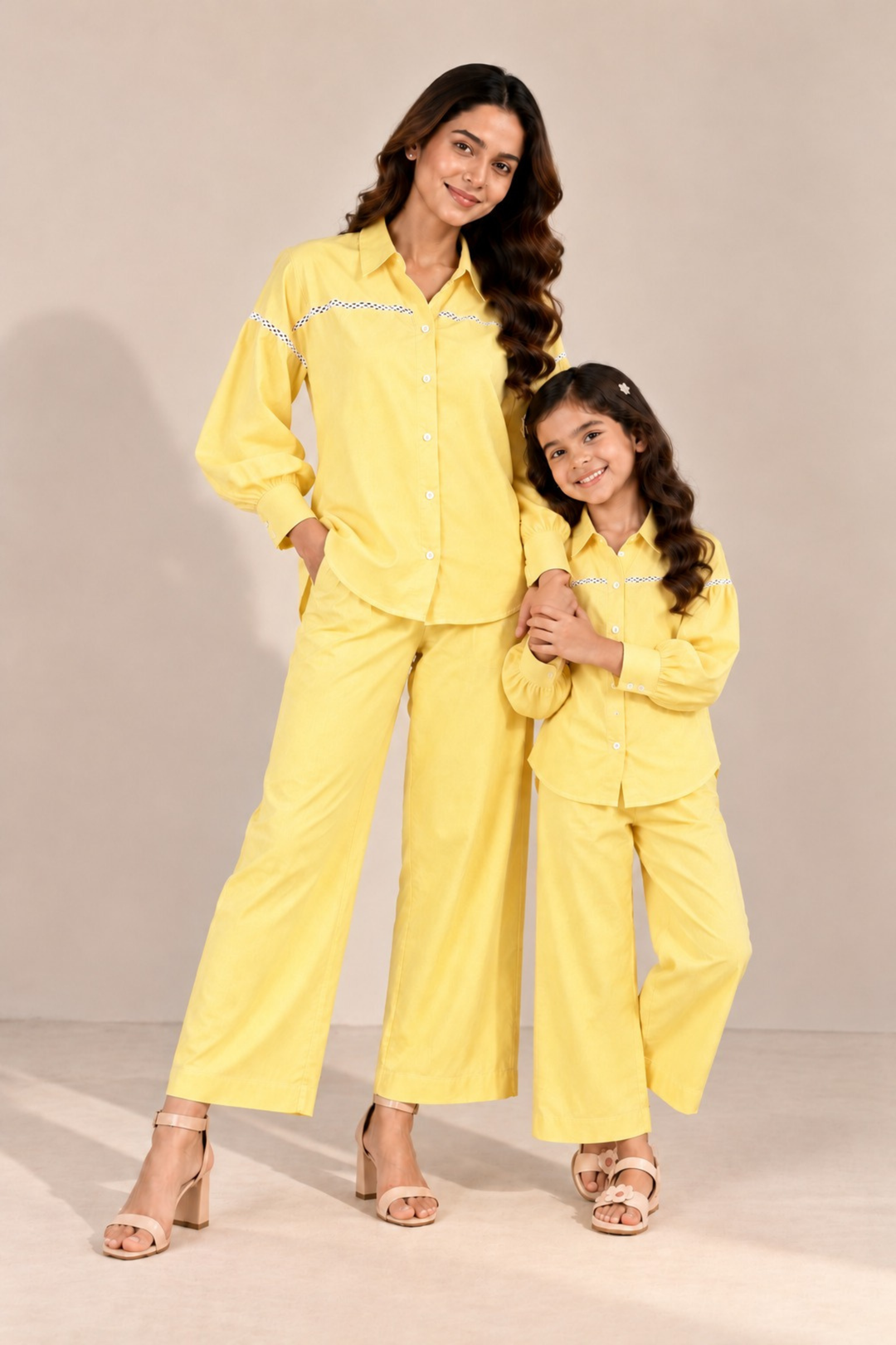 Sunshine Yellow Duo Set (Mother & Daughter)