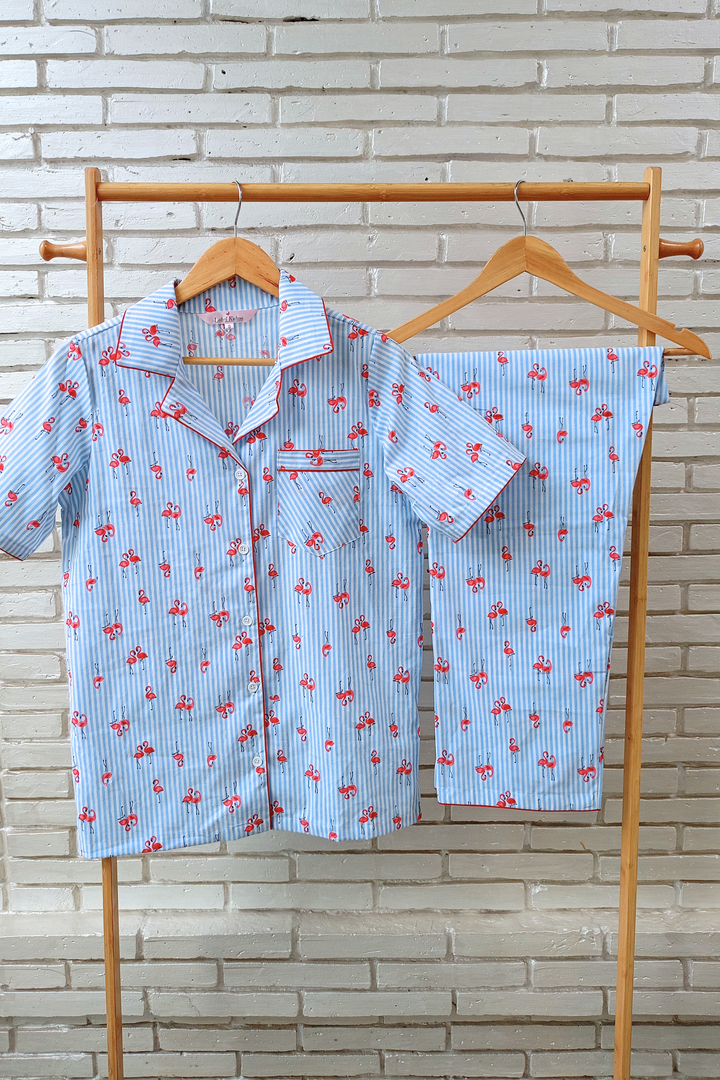 Flamingo Night Suit Set