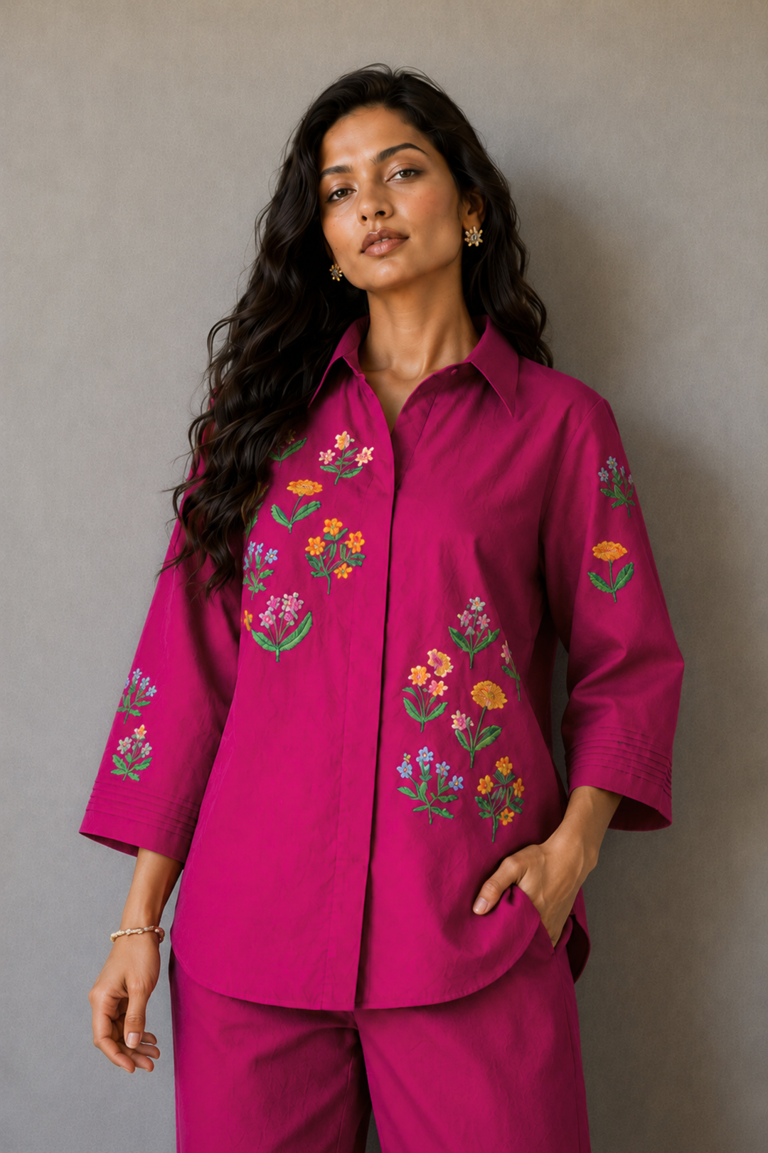 Fuchsia Flora Co-ord Set