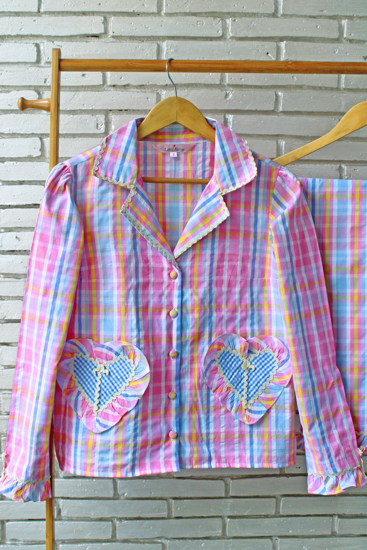 Bubble Pop Hearts Kids Night Suit Set (Girl)