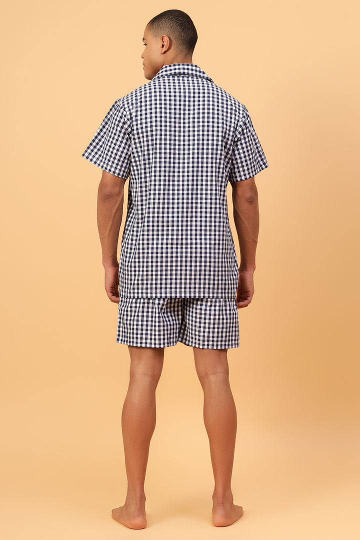 Fizzy Blue Men Shorts Set