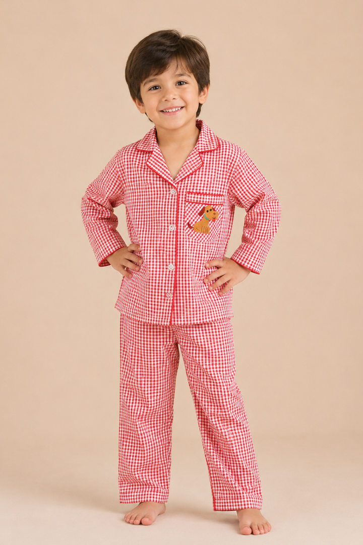 Woofy Paws Night Suit Set (Kids)