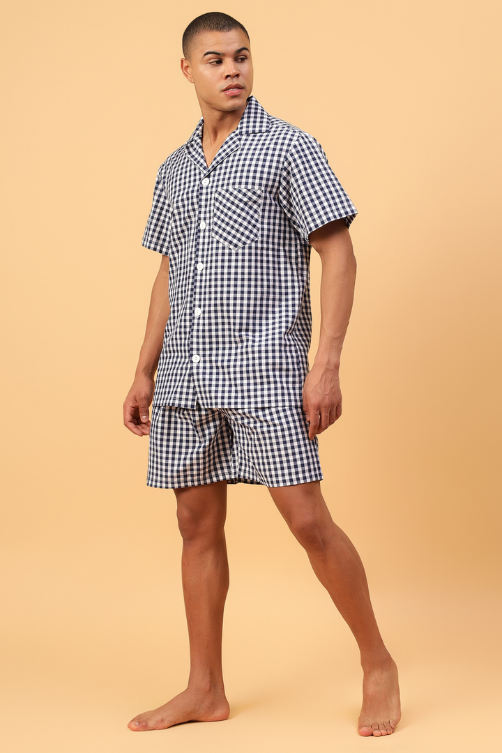 Fizzy Blue Men Shorts Set