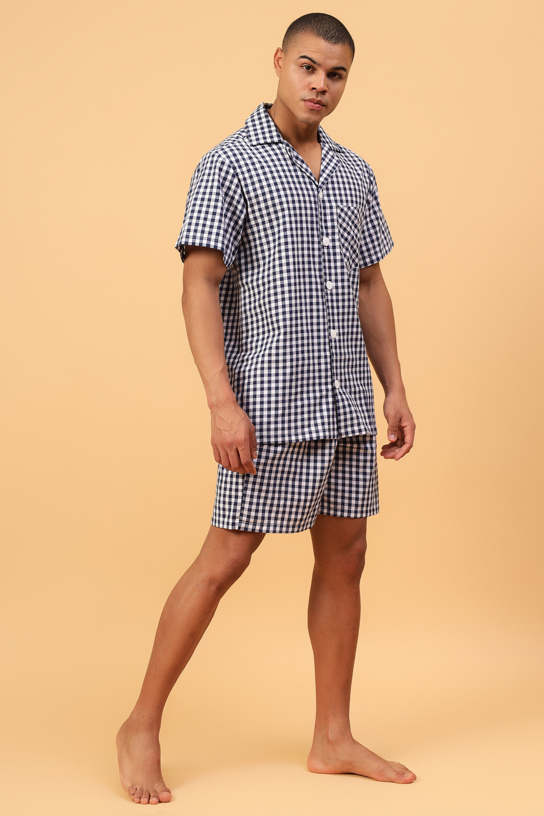 Fizzy Blue Men Shorts Set