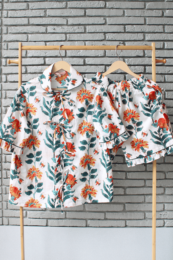 Citrus Bloom Shorts Set