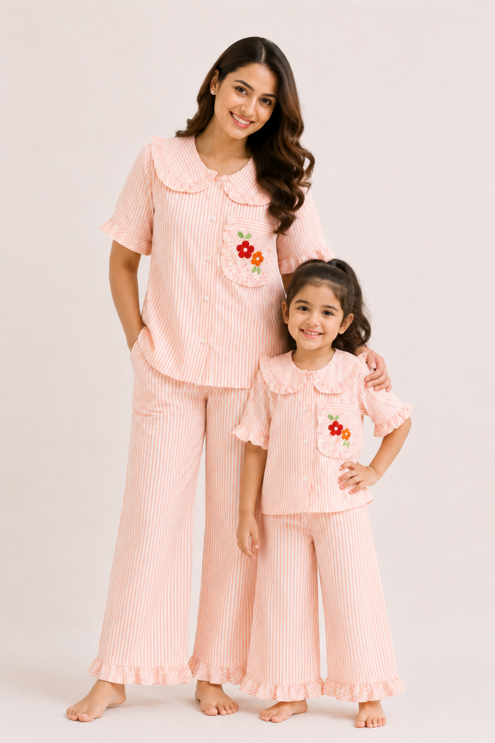 Peach Blossom Duo Set (Mother & Daughter)