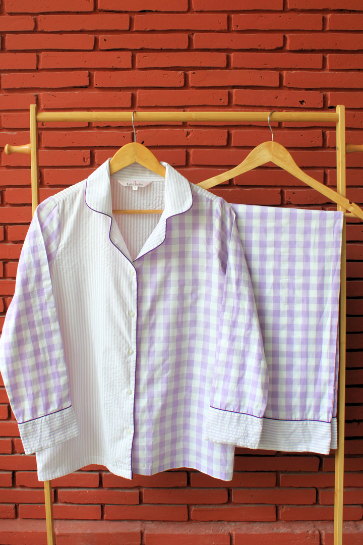 Lavender Fusion Night Suit Set