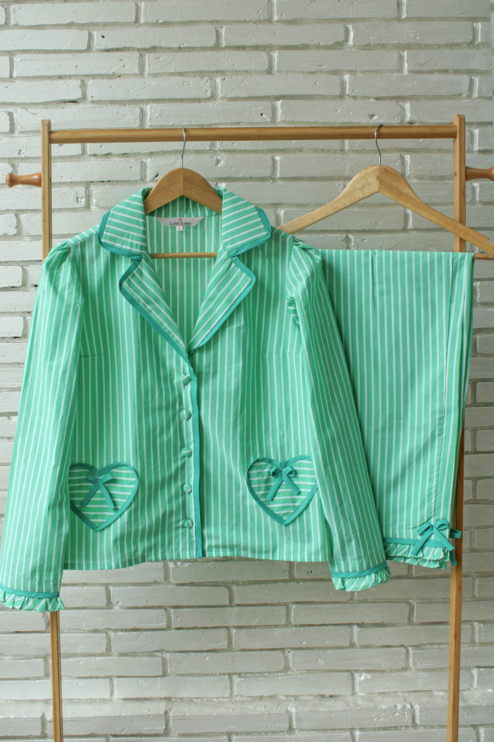 Minty Haze Night Suit Set