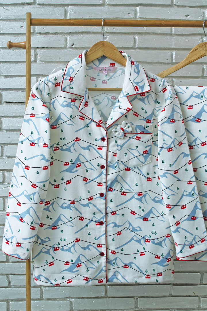 Snow Trails Night Suit Set