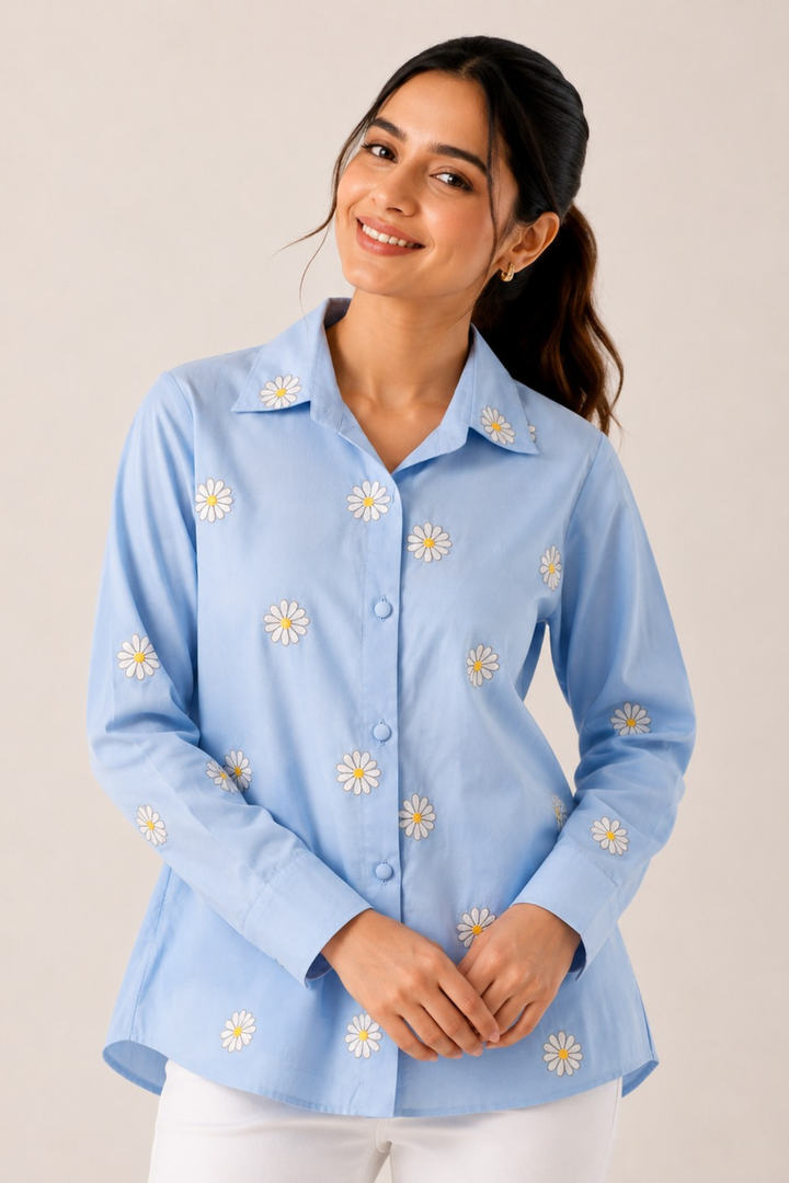 Daisy Blue Shirt