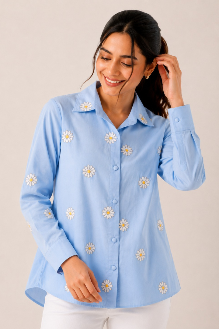 Daisy Blue Shirt