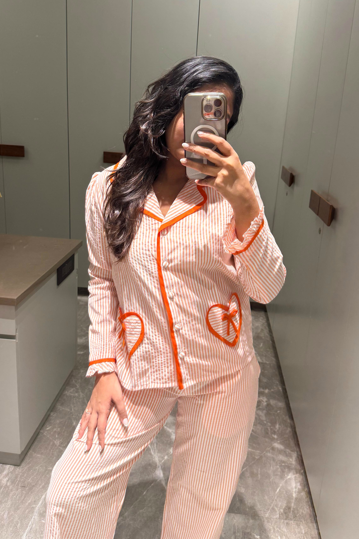 Orange Fizz Night Suit Set