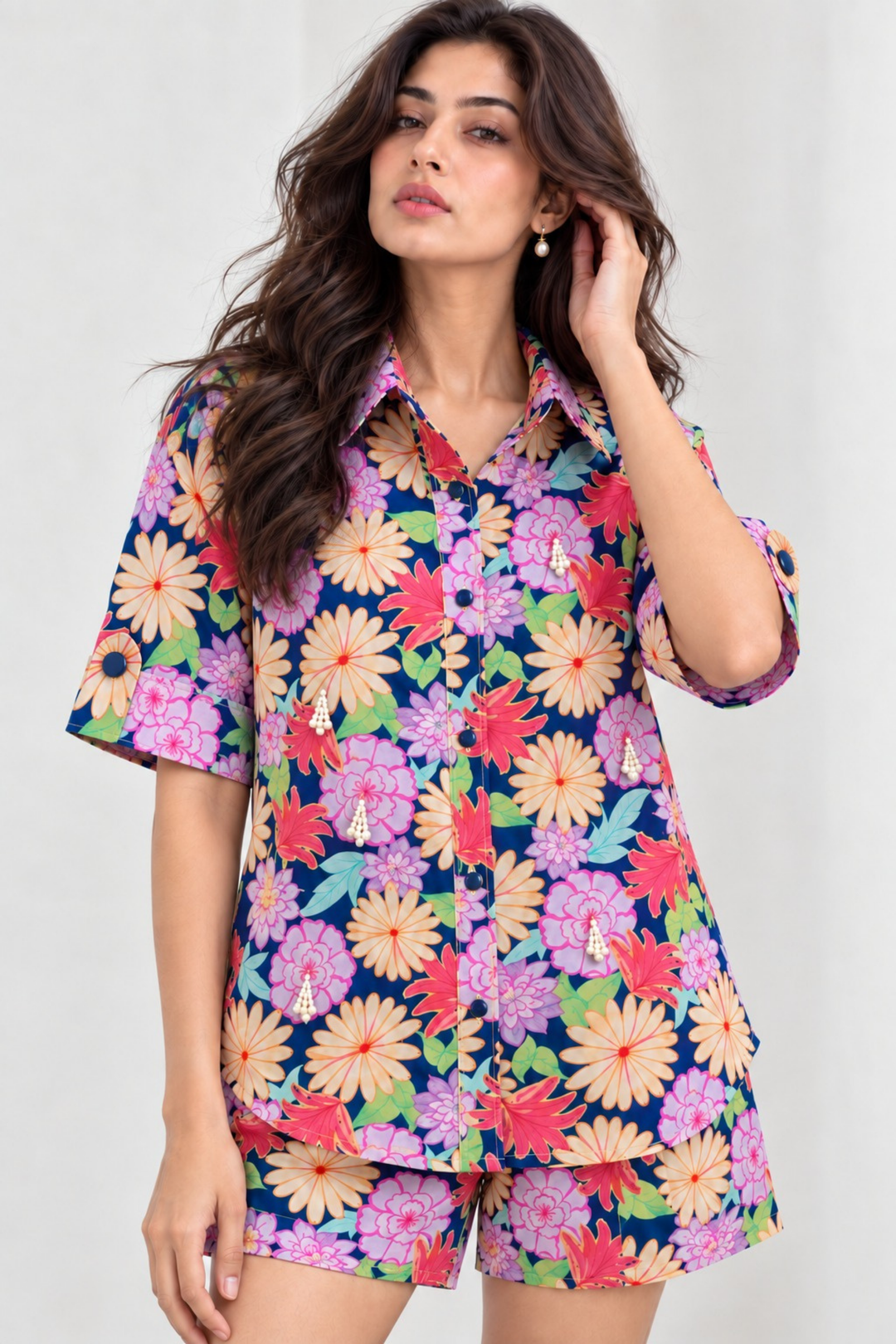 Floral Fiesta Shorts Set